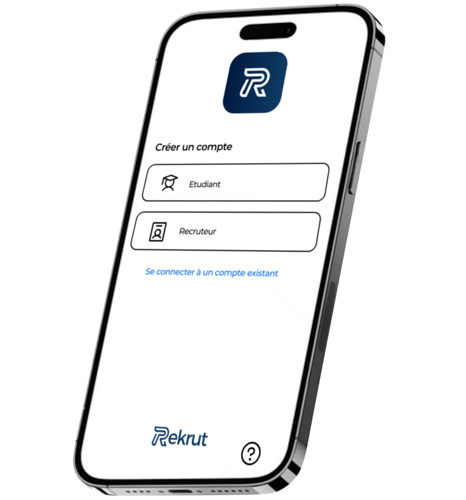 Interface innovante de l'application de recrutement révolutionnaire, affichant un design moderne et une expérience utilisateur optimisée